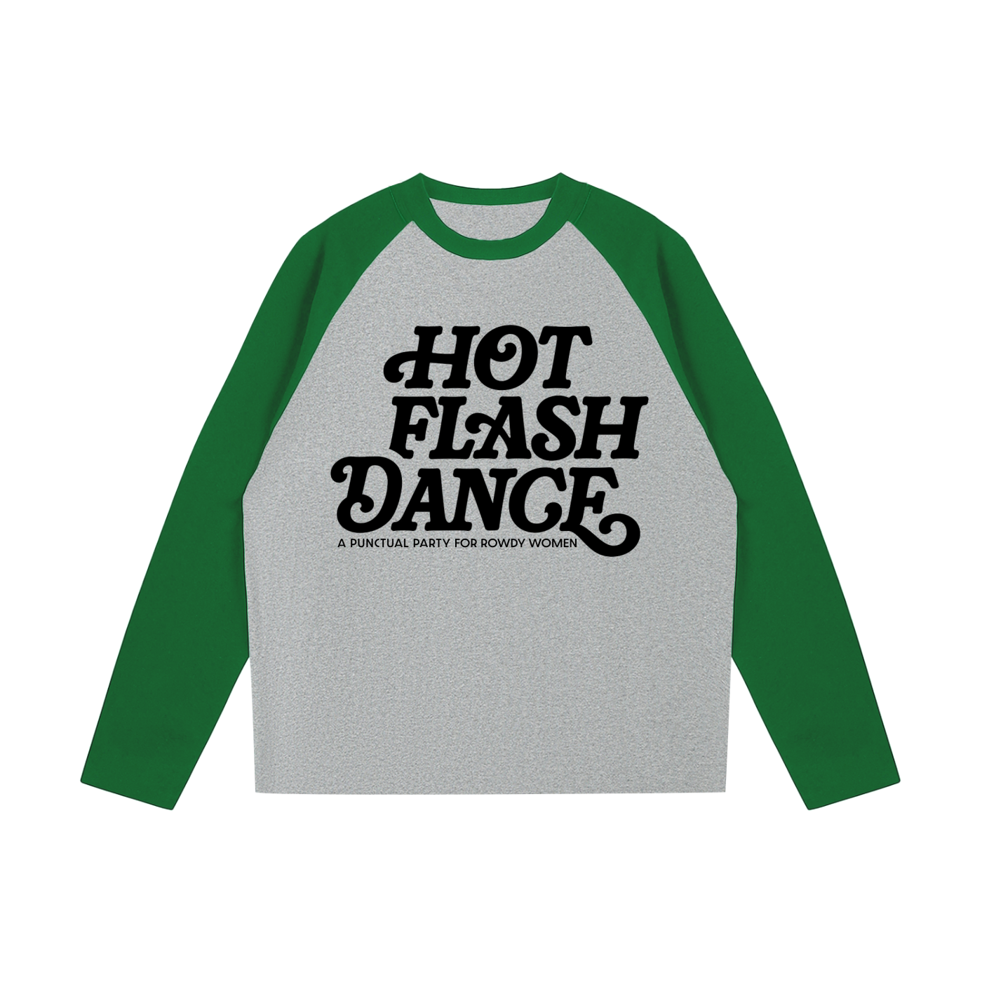 Green Sleeve Black Logo Long-Sleeve T-Shirt