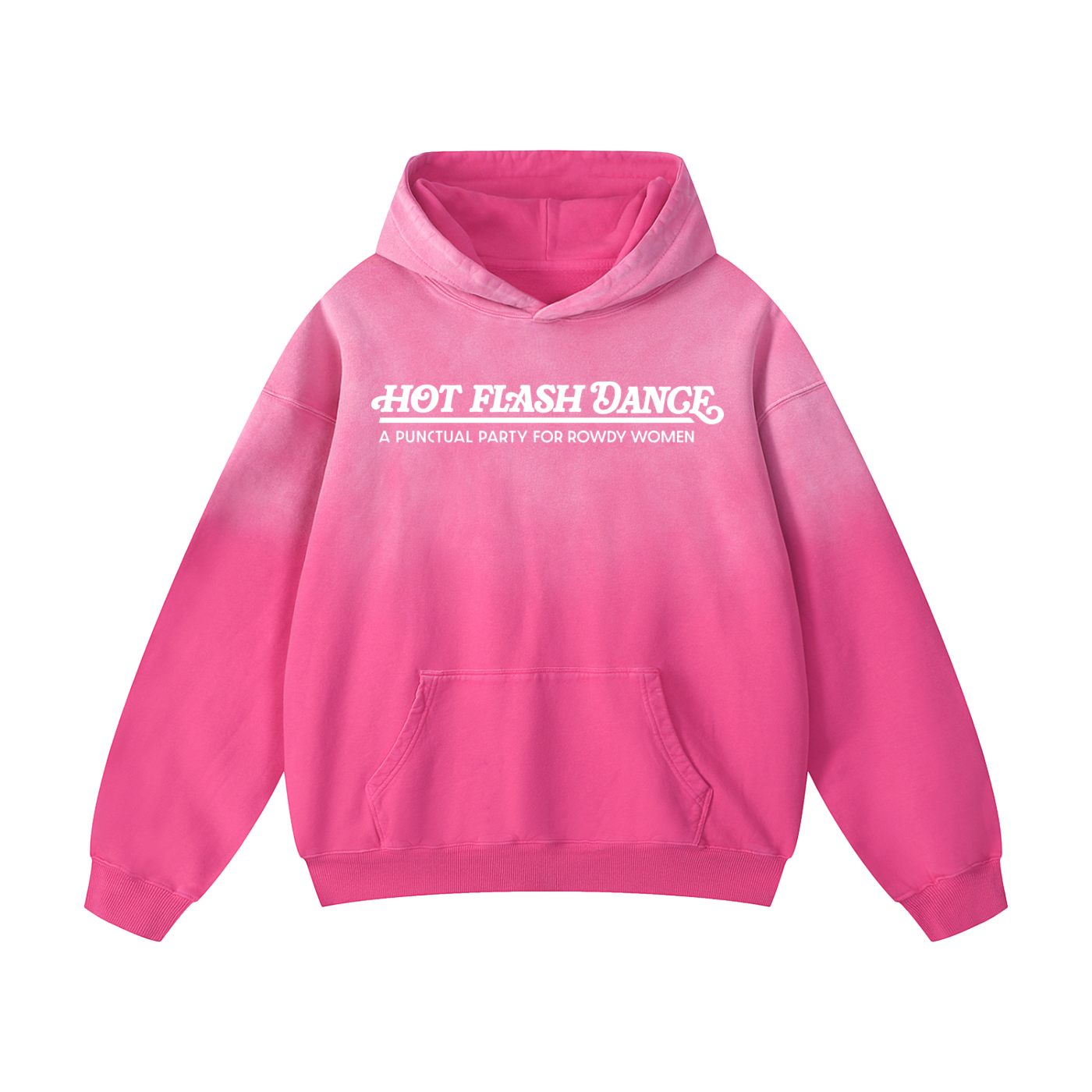 Pink Sunfade Oversized Hoodie