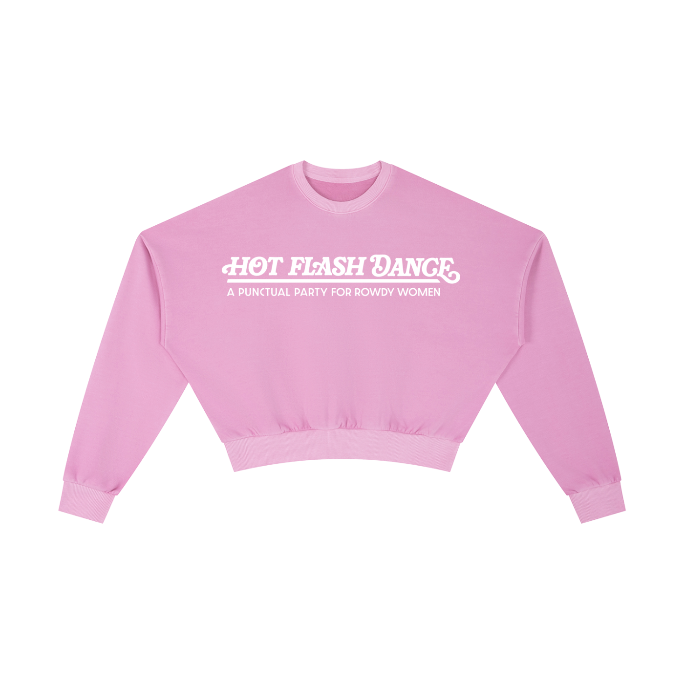 Pink Cropped Sweatshirt