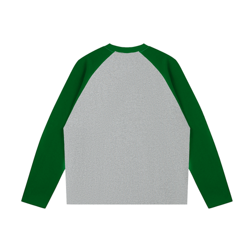 Green Sleeve Black Logo Long-Sleeve T-Shirt